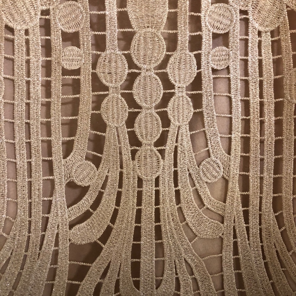 Taupe Lace Shell - Picture 2 of 5